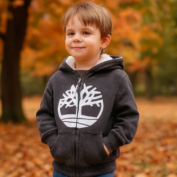 Timberland Other - Timberland Zipper up Winter Hoodie Jacket kids size M 10-12 Fleece Lined